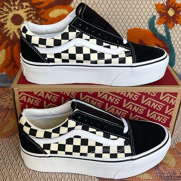 Vans WMNS Old Skool Stacked 
Checkerboard Black/Classic
VN0A7Q5MTYQ
Platforms - Picture 5 of 16